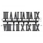 Algarismo Romano completo XXL 21mm, com 10 unidades COR: PRETO